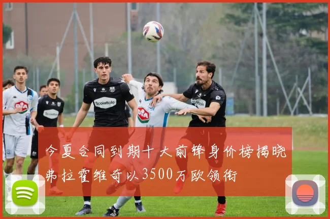今夏合同到期十大前锋身价榜揭晓弗拉霍维奇以3500万欧领衔